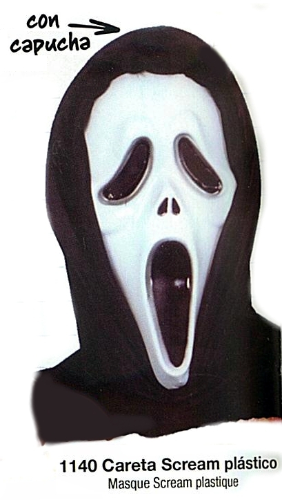 costume di carnevale MASCHERA SCREAM